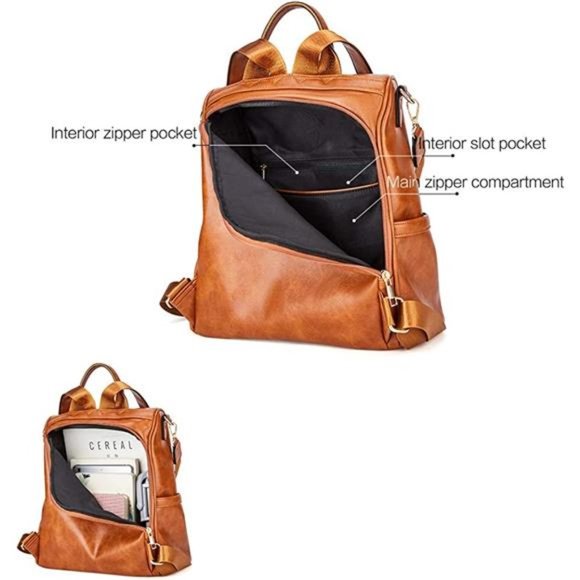 Womens Backpack Purse Fashion Large Shoulder Designer Bag For Women Travel - Picture 4 of 6